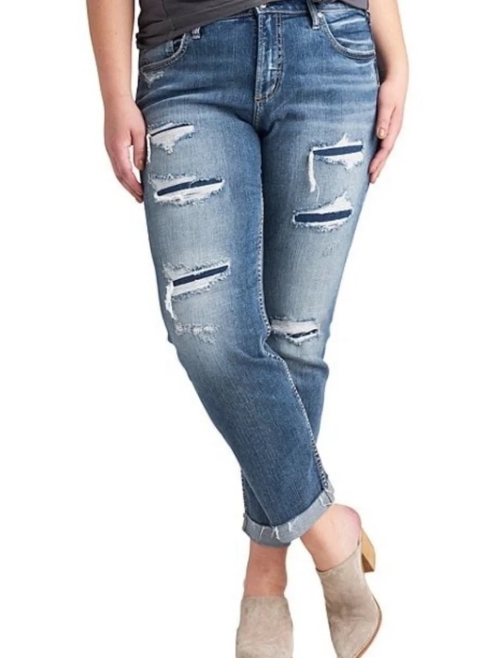 Silver Jeans Co. Beau Slim Girlfriend Jeans